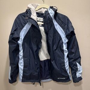 Columbia rain jacket/wind breaker 
Blue
Women’s small